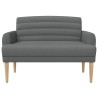 Canapé love seat avec capitonnage en boutons Gris foncé Tissu 643957643957
