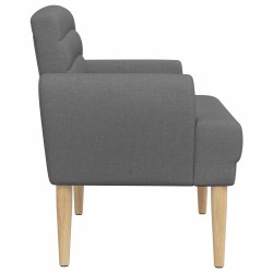 Canapé love seat avec capitonnage en boutons Gris foncé Tissu 643957643957