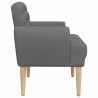 Canapé love seat avec capitonnage en boutons Gris foncé Tissu 643957643957