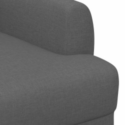 Canapé love seat avec capitonnage en boutons Gris foncé Tissu 643957643957
