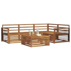 Ensemble de canapés d'extérieur 5 pcs Naturel 643960643960