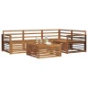 Ensemble de canapés d'extérieur 5 pcs Naturel 643960643960