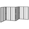Porte pour chien 4 pcs Noir 60 x 80 cm Acier galvanisé 643964643964