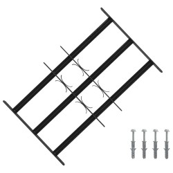 Grille de sécurité pour fenêtres avec 3 barres transversales 643967643967