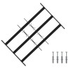 Grille de sécurité pour fenêtres avec 3 barres transversales 643967643967