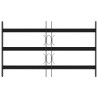 Grille de sécurité pour fenêtres avec 3 barres transversales 643967643967