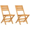 Chaises de jardin pliantes lot de 2 47x62x90cm bois massif teck 643969643969