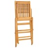 Chaises de jardin pliantes lot de 2 47x62x90cm bois massif teck 643969643969