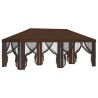 Housse de tonnelle avec murs latéraux 6 x 3 m Marron Polyester 643970643970