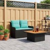 Canapé de jardin avec accoudoirs et table relevable 2 Pièce 643971643971