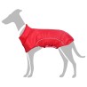 Imperméable pour chien avec bandes réfléchissantes polyester rouge taille S 643972643972