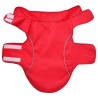 Imperméable pour chien avec bandes réfléchissantes polyester rouge taille S 643972643972