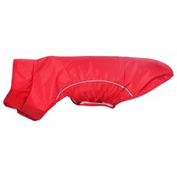 Imperméable pour chien avec bandes réfléchissantes polyester rouge taille S 643972643972