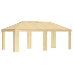 Housse de Gazebo 6 x 3 m Crème Polyester 190 gsm 643975643975