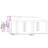 Housse de Gazebo 6 x 3 m Crème Polyester 190 gsm 643975643975