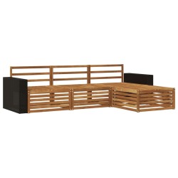 Ensemble de canapés d'extérieur 5 pcs Bois d'Acacia Massif 643978643978