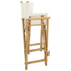 Chaise de directeur pliante 2 pcs Naturel Bambou 643982643982