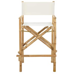 Chaise de directeur pliante 2 pcs Naturel Bambou 643982643982
