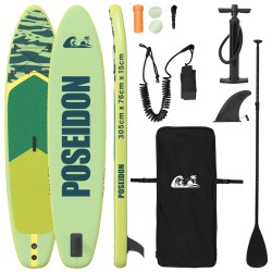 Planche à pagaie gonflable POSEIDON 305 x 76 x 15 cm Vert pour 643993643993