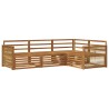 Ensemble de canapés d'extérieur 4 pcs Naturel 643999643999