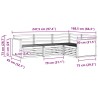 Ensemble de canapés d'extérieur 4 pcs Naturel 643999643999