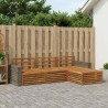 Ensemble de canapés d'extérieur 4 pcs Naturel 644000644000