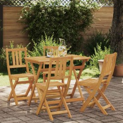 Chaises de bistrot d'extérieur 4 pcs Naturel 40 x 42 x 85 cm 644001644001