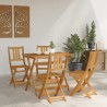 Chaises de bistrot d'extérieur 4 pcs Naturel 40 x 42 x 85 cm 644001644001
