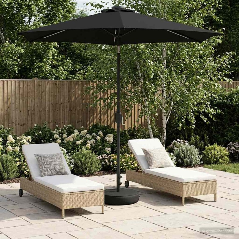 Parasol de jardin avec lumières LED et base 230 x 230 cm 644004644004