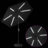 Parasol de jardin avec lumières LED et base 230 x 230 cm 644004644004