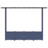 Lit Élevé avec Treillis et Toit Gris 203 x 40 x 136 cm PP 644005644005