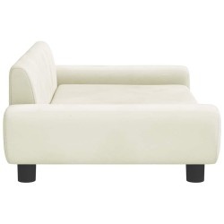 Lit pour chien crème 100x54x33 cm velours 644007644007