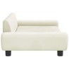 Lit pour chien crème 100x54x33 cm velours 644007644007