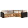 Ensemble de canapés d'extérieur 4 pcs Naturel 644008644008