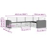 Ensemble de canapés d'extérieur 4 pcs Naturel 644008644008