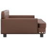 Lit pour chien marron 90x53x30 cm similicuir 644009644009