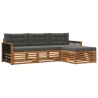 Ensemble de canapés d'extérieur Naturel et Anthracite 644013644013