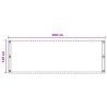 Écran de balcon Gris clair 120 x 300 cm HDPE et Aluminium 644014644014