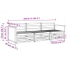 Ensemble de canapés d'extérieur 3 pcs Naturel 644018644018