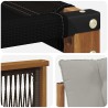 Ensemble de canapés d'extérieur 3 pcs Naturel et gris clair 644019644019