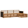 Ensemble de canapés d'extérieur 4 pcs Naturel 644026644026