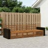 Ensemble de canapés d'extérieur 3 pcs Naturel 644031644031