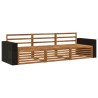 Ensemble de canapés d'extérieur 3 pcs Naturel 644031644031