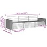 Ensemble de canapés d'extérieur 3 pcs Naturel 644031644031