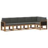 Ensemble de canapés d'extérieur 6 pcs Naturel et Anthracite 644032644032