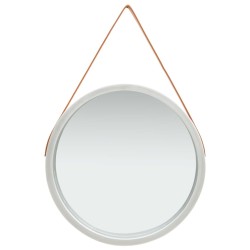 Miroir mural avec sangle 60 cm Argenté 644033644033