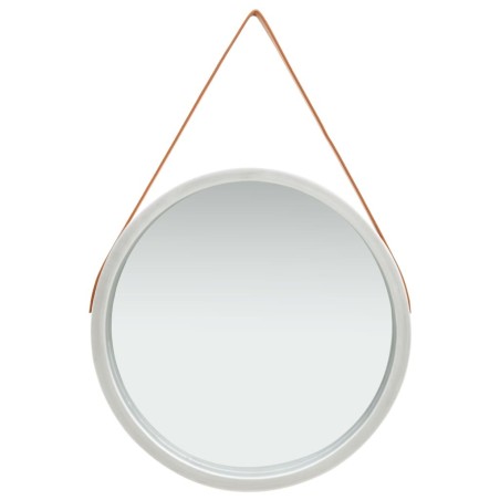 Miroir mural avec sangle 60 cm Argenté 644033644033