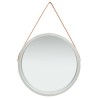 Miroir mural avec sangle 60 cm Argenté 644033644033
