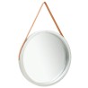 Miroir mural avec sangle 60 cm Argenté 644033644033