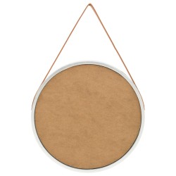 Miroir mural avec sangle 60 cm Argenté 644033644033